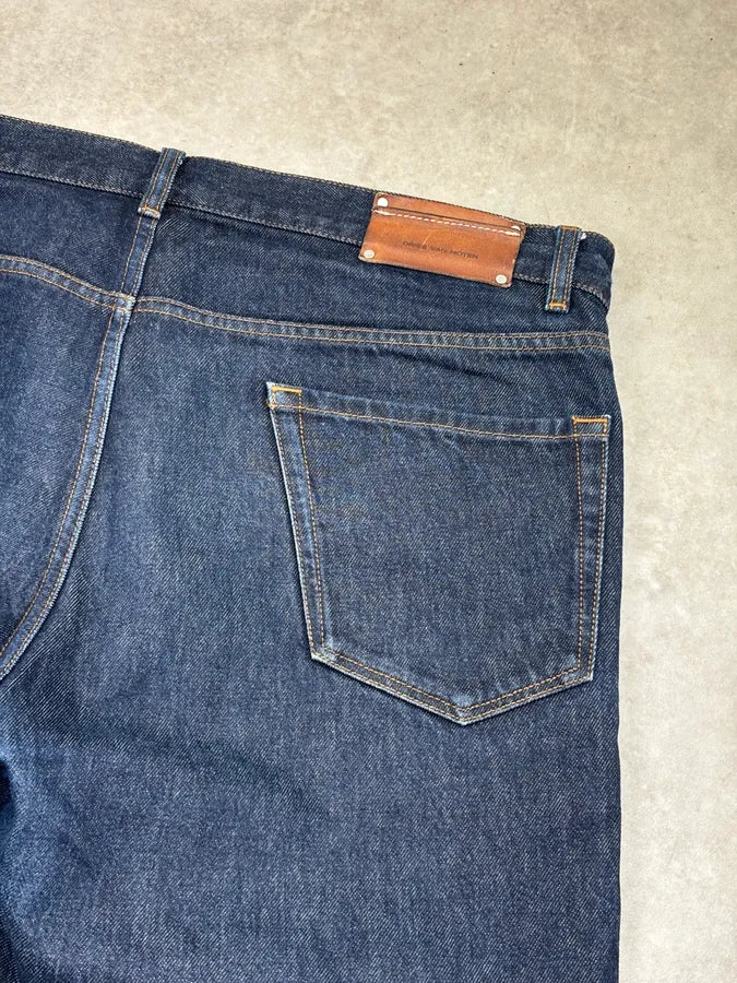 Dries Van Noten Navy Brut Denim Jeans QfiyLzV 7