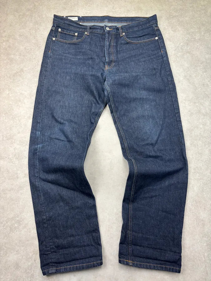 Dries Van Noten Navy Brut Denim Jeans QfiyLzV 0