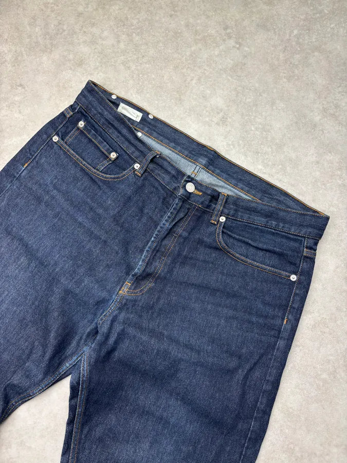 Dries Van Noten Navy Brut Denim Jeans QfiyLzV 4