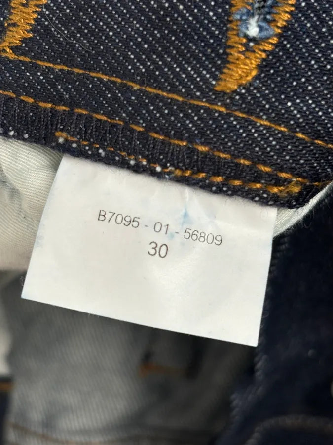 Dries Van Noten Navy Denim Contrast Stitch Shorts CpgBCcz 10