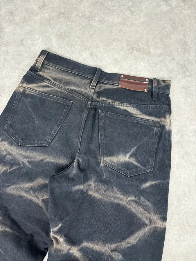 Dries Van Noten Navy Denim Tie-Dye Relaxed Jeans eoSywvS 6