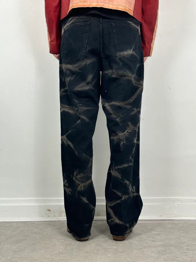 Dries Van Noten Navy Denim Tie-Dye Relaxed Jeans eoSywvS 3
