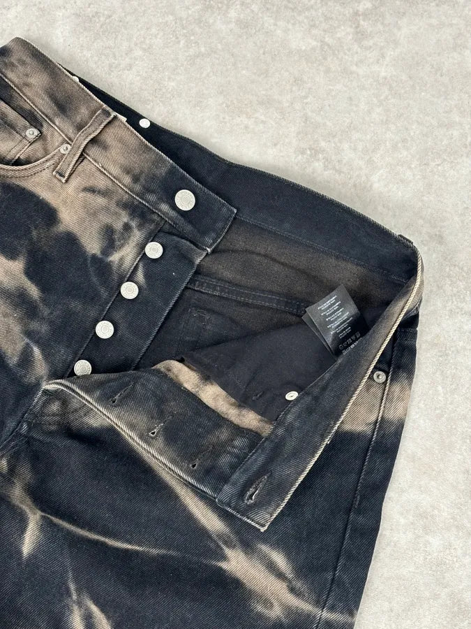 Dries Van Noten Navy Denim Tie-Dye Relaxed Jeans eoSywvS 8