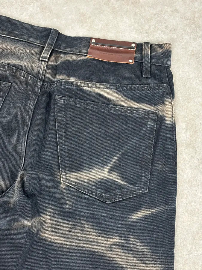 Dries Van Noten Navy Denim Tie-Dye Relaxed Jeans eoSywvS 7