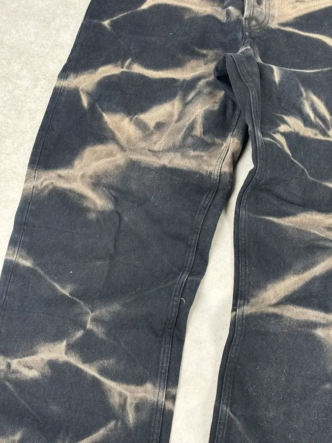 Dries Van Noten Navy Denim Tie-Dye Relaxed Jeans eoSywvS 9