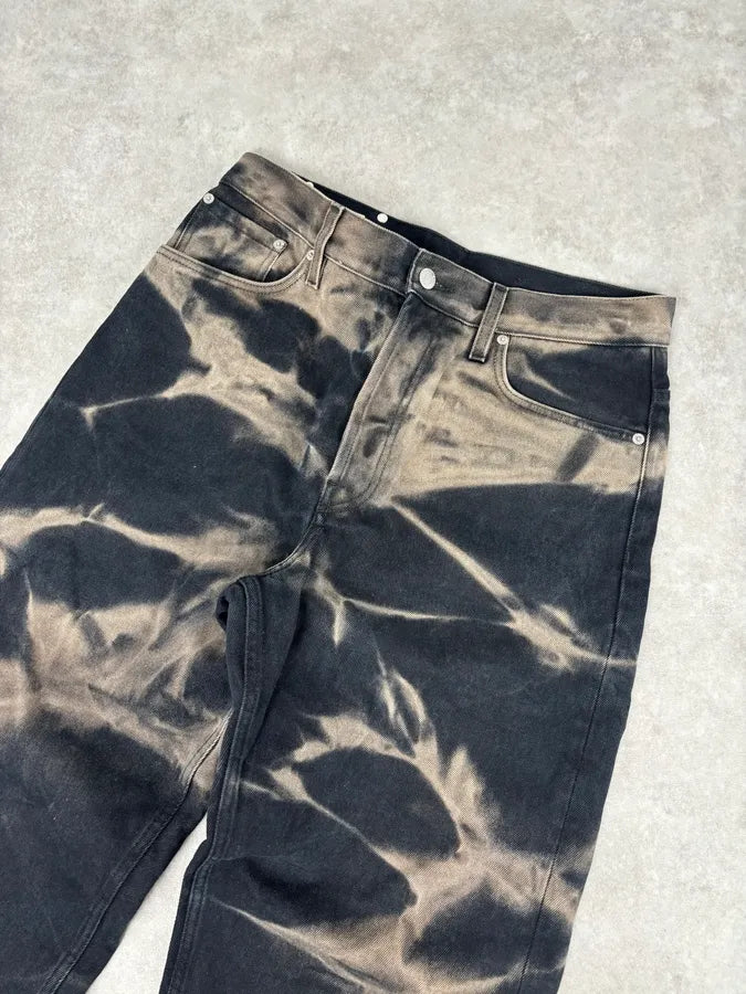 Dries Van Noten Navy Denim Tie-Dye Relaxed Jeans eoSywvS 4