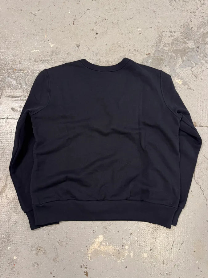 Dries Van Noten Navy Flowers Hybrid Bohemian Sweater qPXbjSL 3