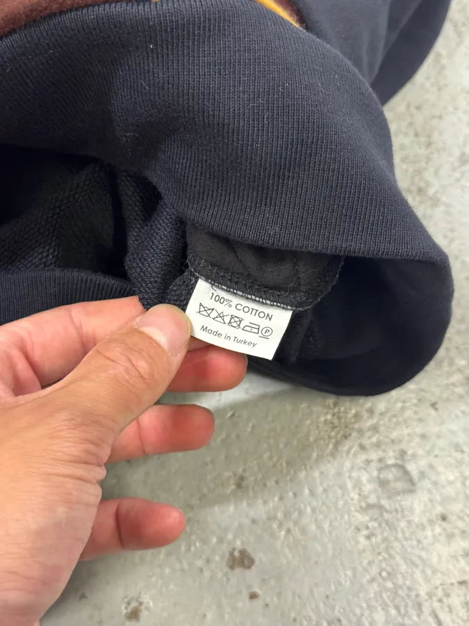 Dries Van Noten Navy Flowers Hybrid Bohemian Sweater qPXbjSL 4