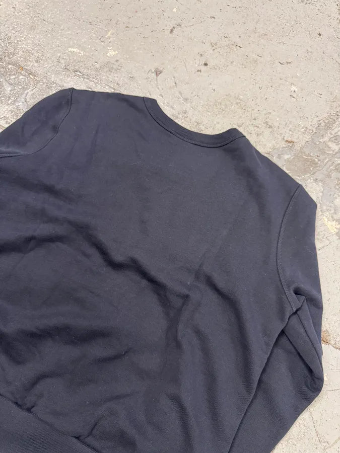 Dries Van Noten Navy Flowers Hybrid Bohemian Sweater qPXbjSL 5