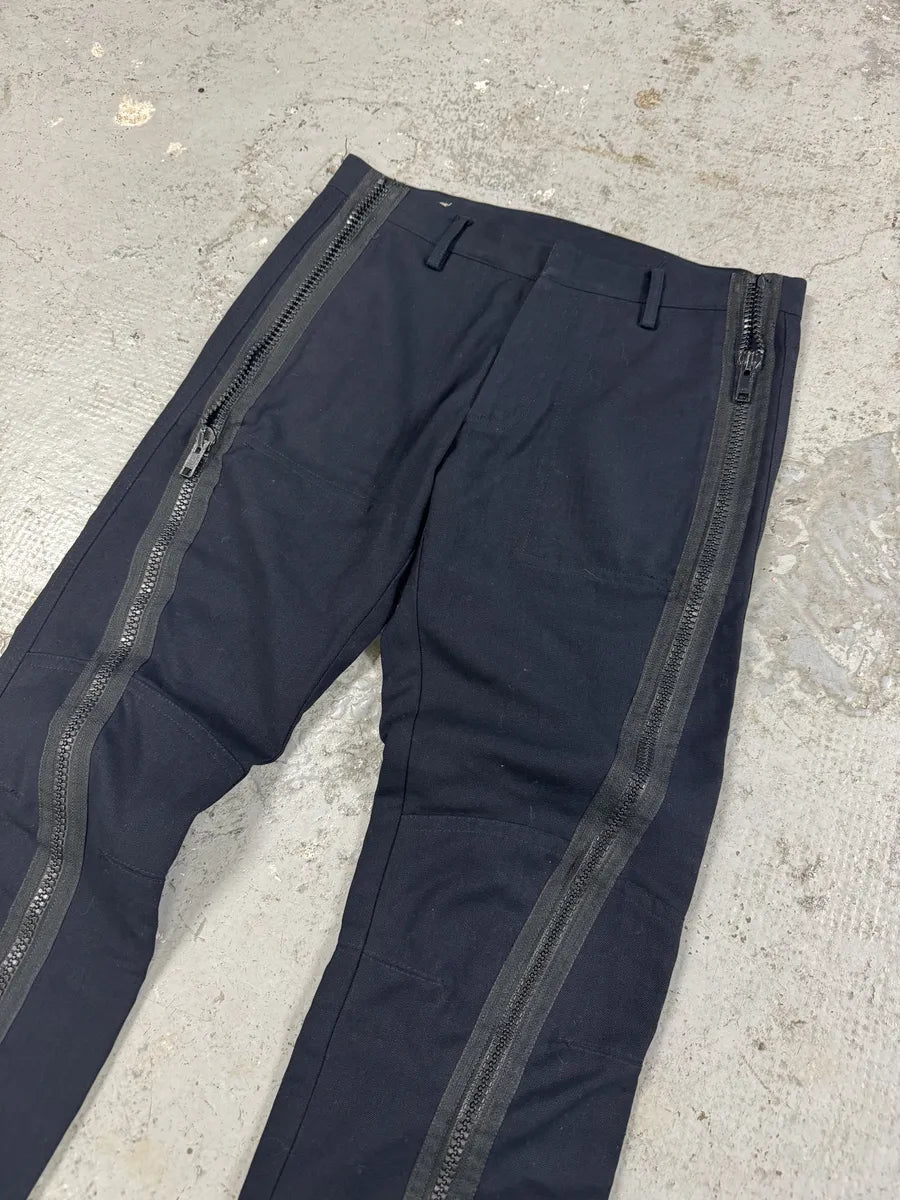 Dries Van Noten Navy Full Zip Tactical Pants zCaJKBZ 4