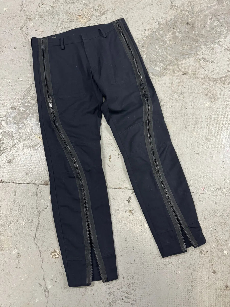 Dries Van Noten Navy Full Zip Tactical Pants zCaJKBZ 5