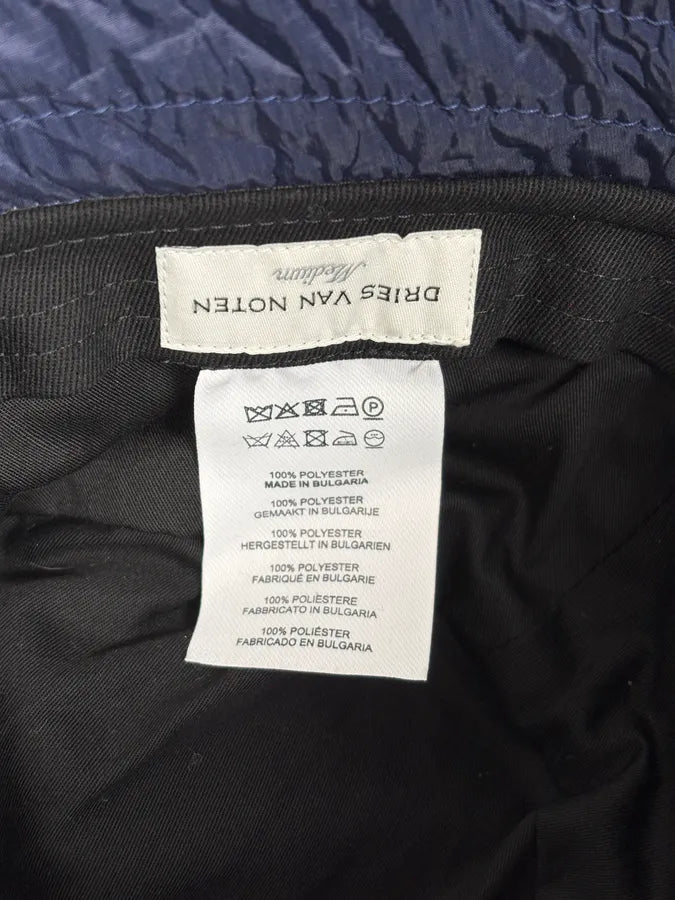 Dries van Noten Navy Nylon Bucket Hat EVDkyuT 7