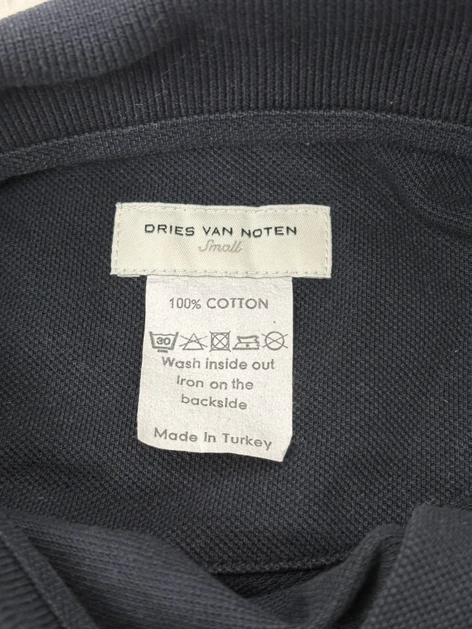 Dries Van Noten Navy Polo Shirt gTbYJrD 4