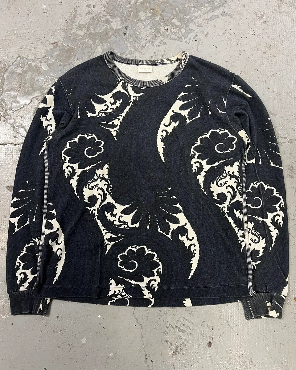 Dries Van Noten Navy Presley Sweater (S/M) DBEPFqZ 0