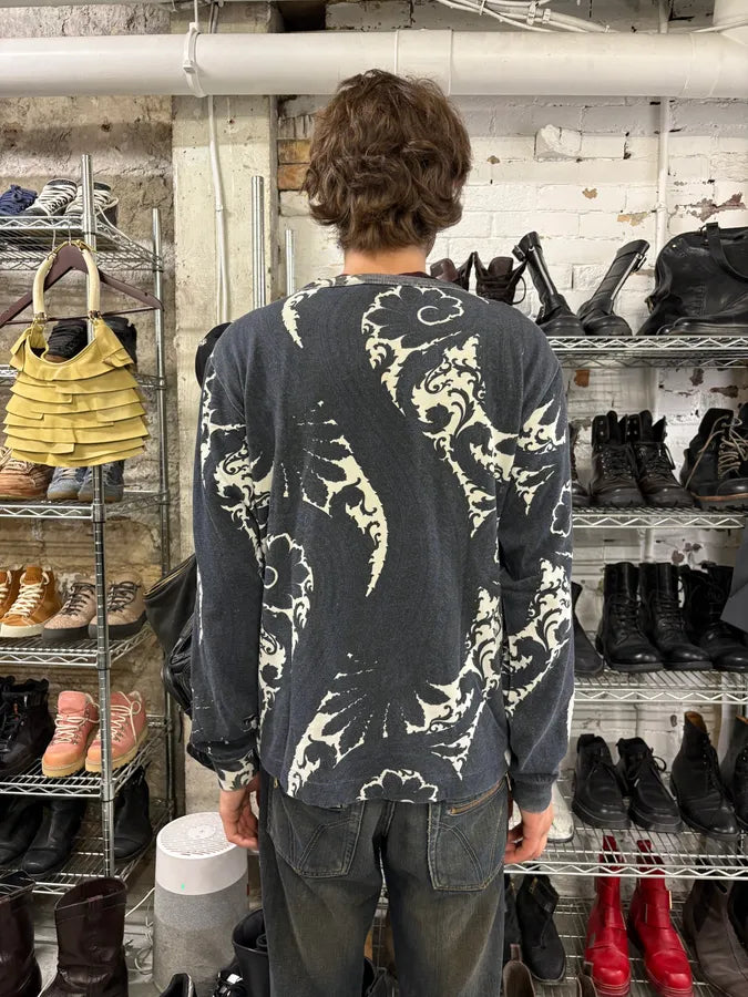 Dries Van Noten Navy Presley Sweater (S/M) DBEPFqZ 2