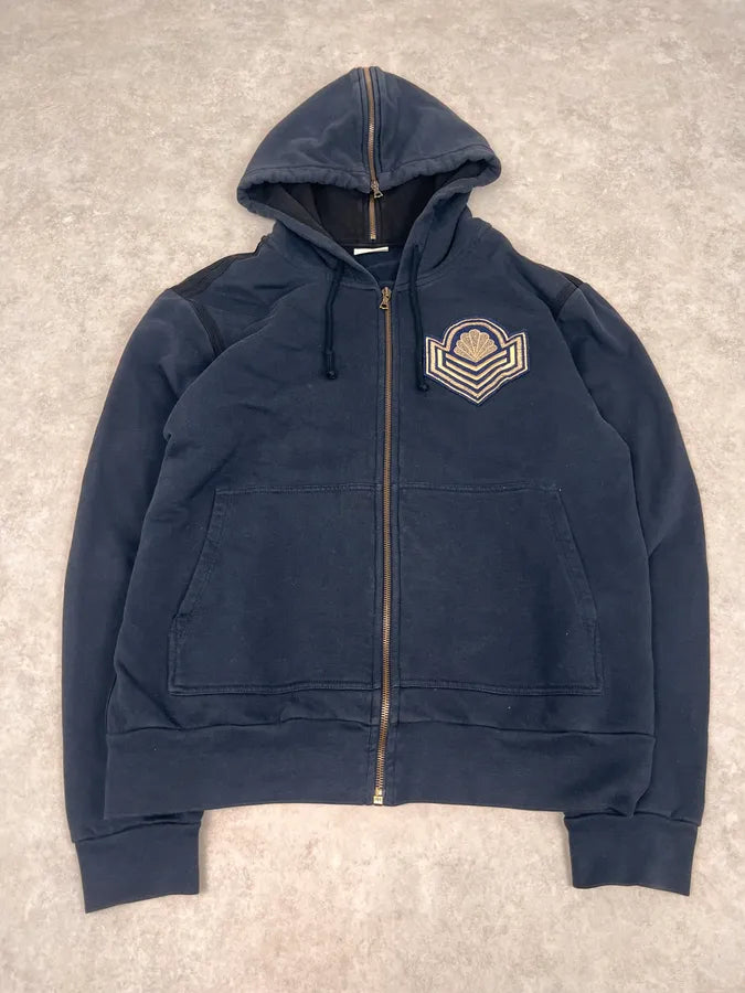 Dries Van Noten Navy Sergent Zip-up Hoodie XHqzMCf 0