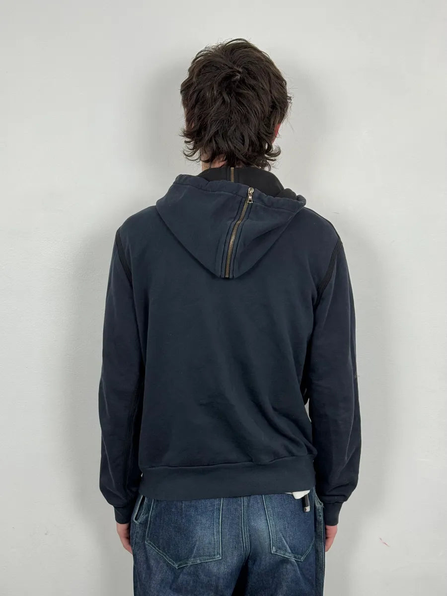 Dries Van Noten Navy Sergent Zip-up Hoodie XHqzMCf 2