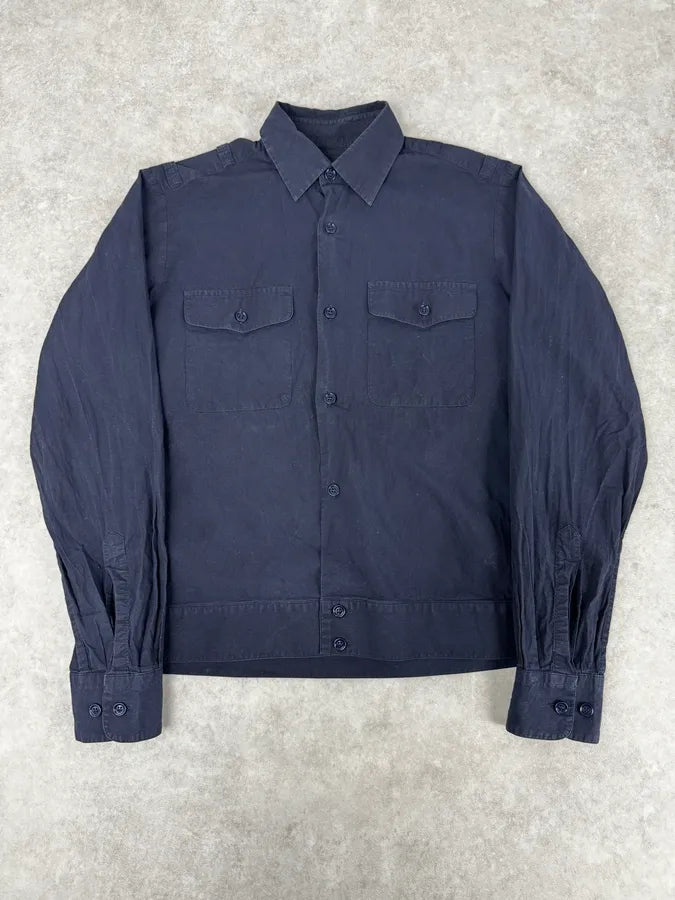 Dries Van Noten Navy Tactical Pockets Shirt bumdcTQ 0
