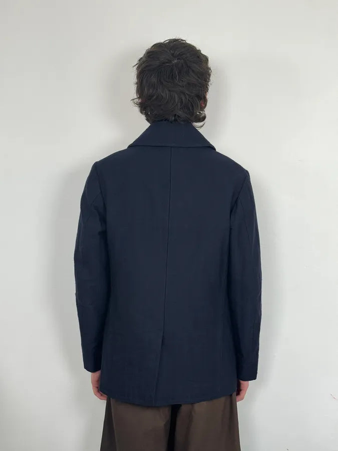 Dries Van Noten Navy Wool Caban Officer Jacket vBlpTlm 2