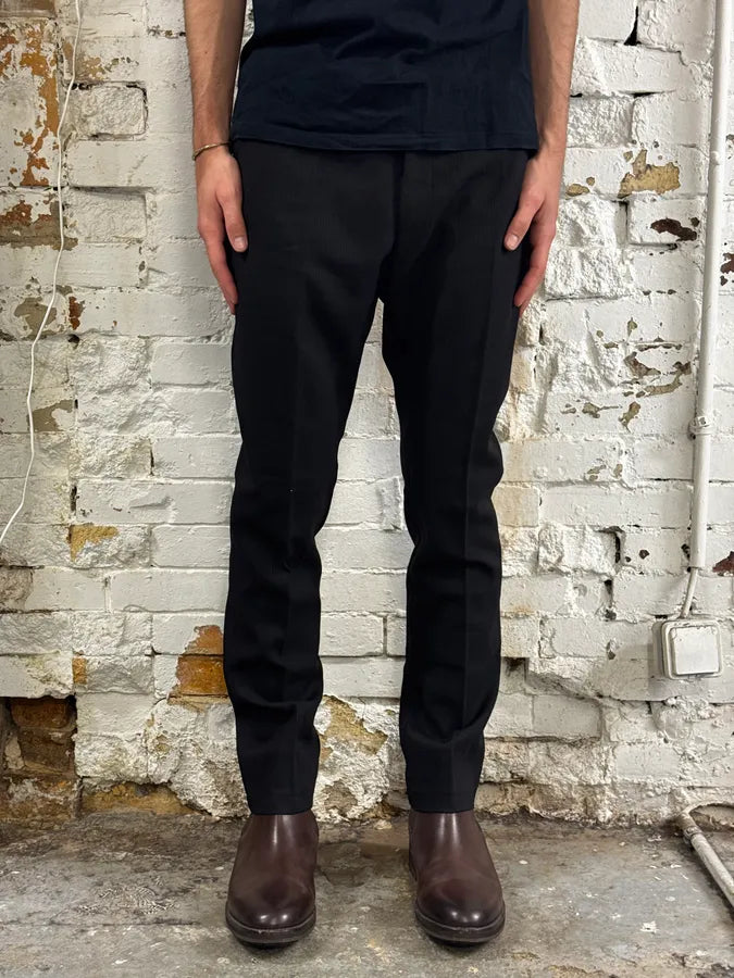 Dries Van Noten Navy Wool Slim Pants niEmjcG 1