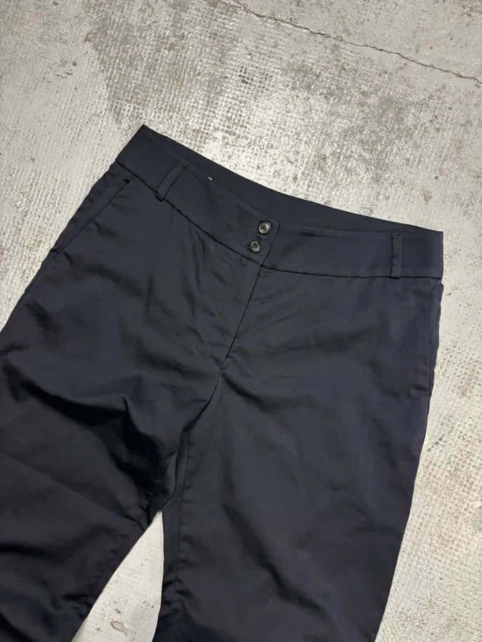 Dries Van Noten Navy Wool Slim Pants niEmjcG 4