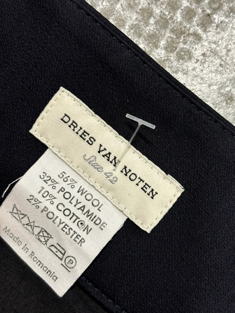 Dries Van Noten Navy Wool Slim Pants niEmjcG 9