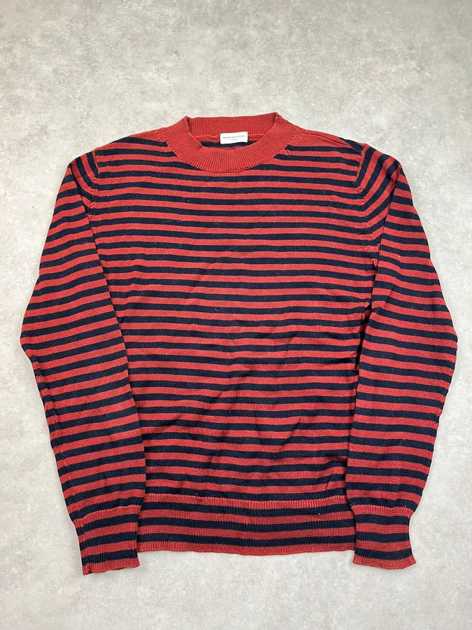 Dries Van Noten Orange& Blue Striped Sweater ybFvvBT 0