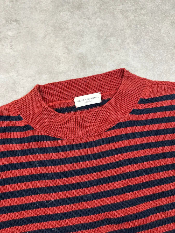 Dries Van Noten Orange& Blue Striped Sweater ybFvvBT 4