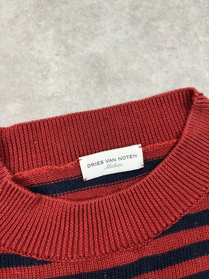 Dries Van Noten Orange& Blue Striped Sweater ybFvvBT 7