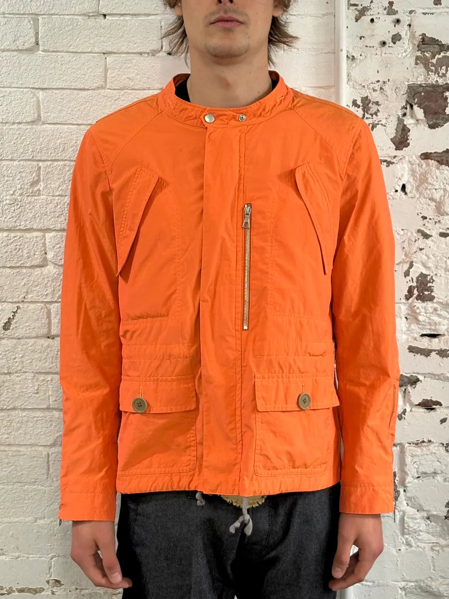Dries Van Noten Orange Nylon Cargo Light Jacket JOKmLMq 1
