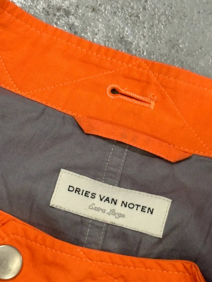Dries Van Noten Orange Nylon Cargo Light Jacket JOKmLMq 7