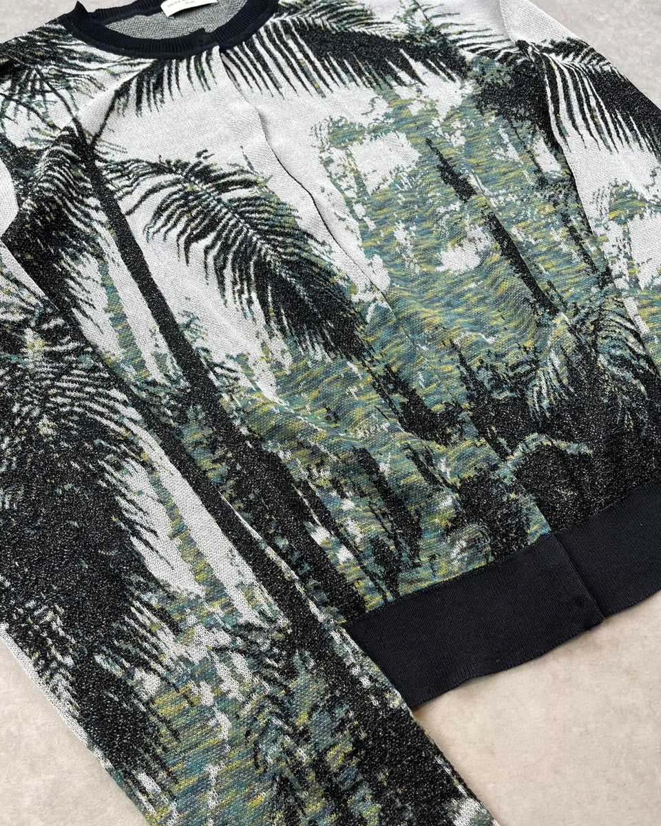 Dries Van Noten Palm Tree White Cardigan EAXApUU 5