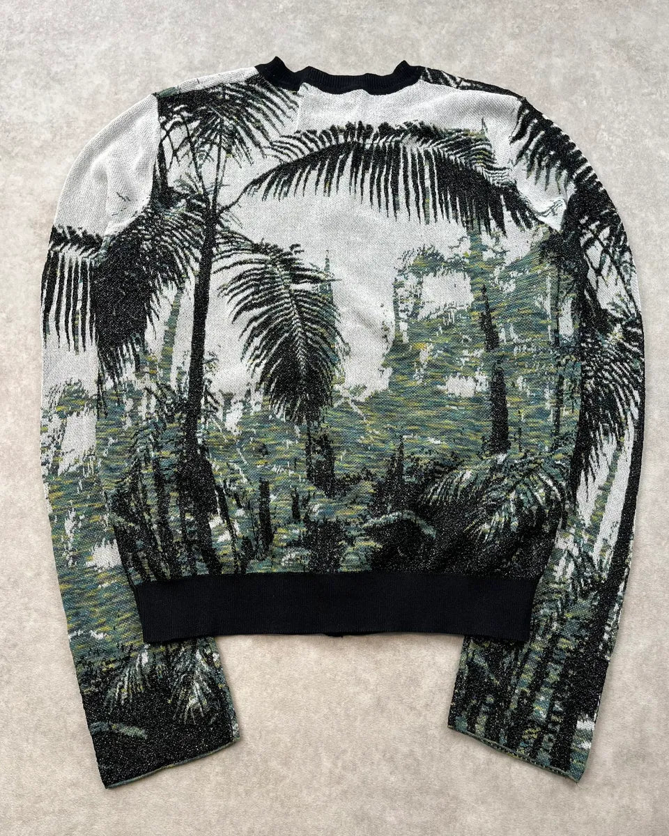 Dries Van Noten Palm Tree White Cardigan EAXApUU 7