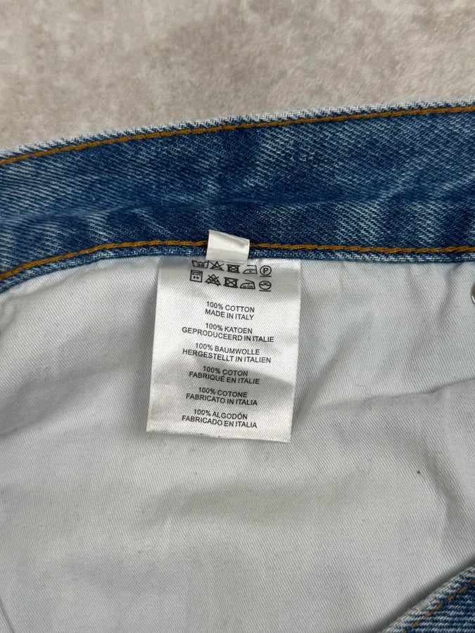 Dries Van Noten Panthero Blue Washed Denim Jeans oiCoffv 10