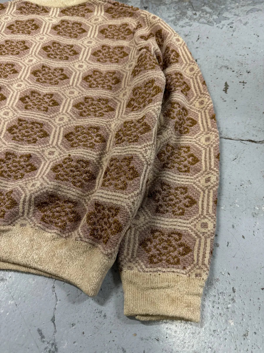 Dries Van Noten Pattern Creamy Zip-up Sweater eKcHsdI 4