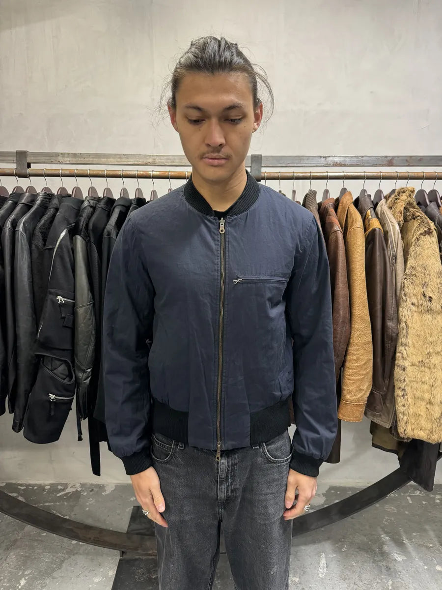 Dries Van Noten Pattern Reversible Navy/Orange Bomber Jacket (M) YItVThV 3