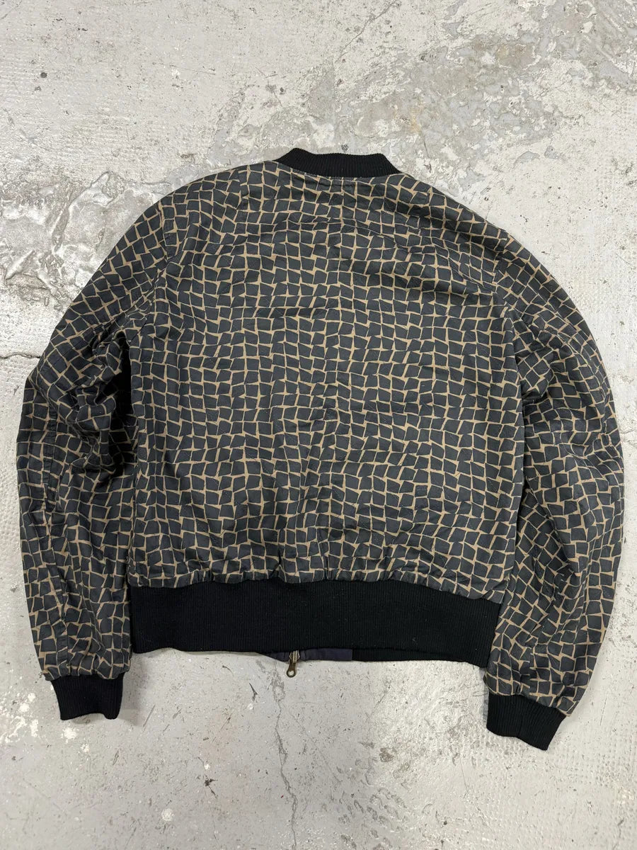 Dries Van Noten Pattern Reversible Navy/Orange Bomber Jacket (M) YItVThV 7