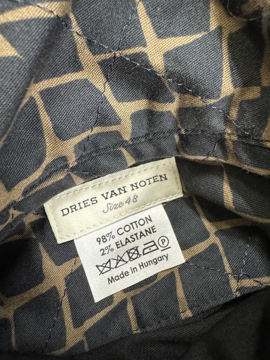 Dries Van Noten Pattern Reversible Navy/Orange Bomber Jacket (M) YItVThV 9