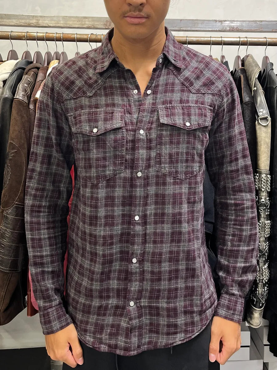 Dries Van Noten Red & Green Checked Western Shirt IPrEAFI 1
