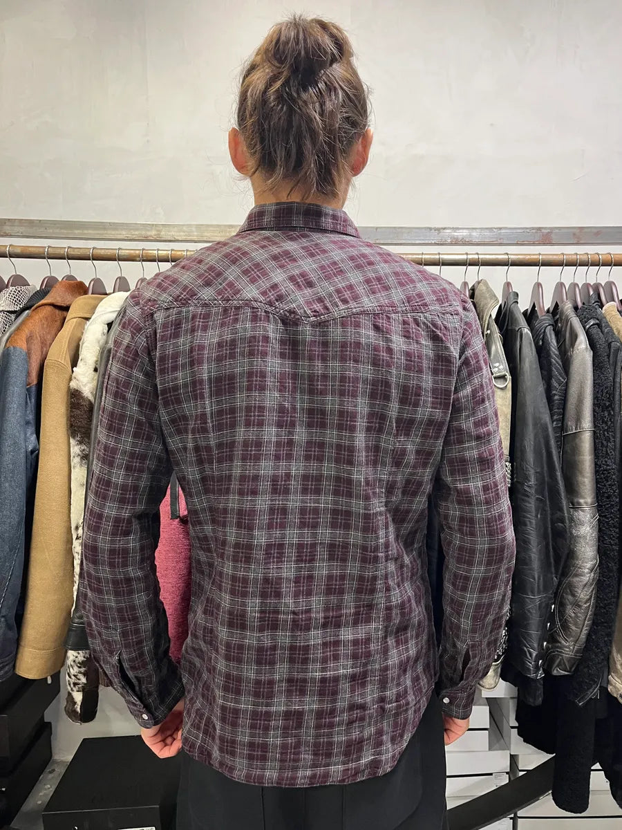 Dries Van Noten Red & Green Checked Western Shirt IPrEAFI 2