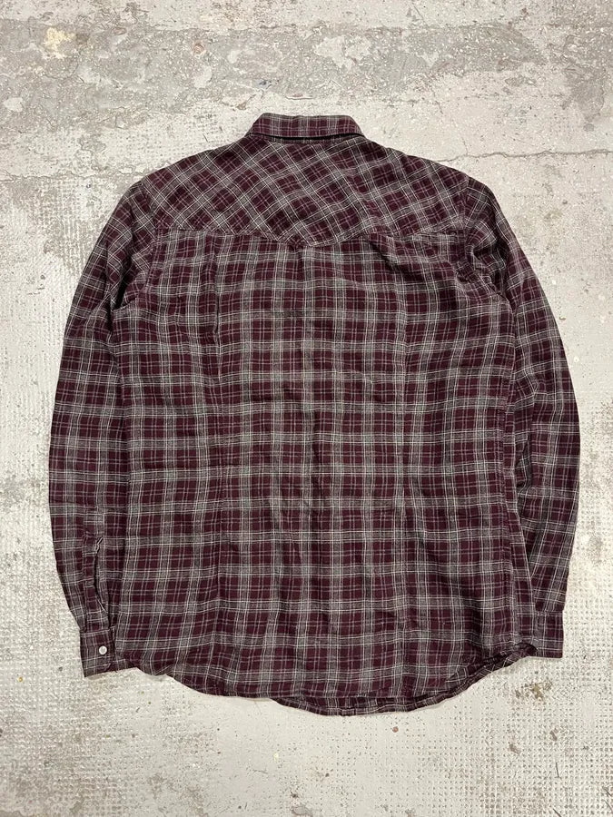 Dries Van Noten Red & Green Checked Western Shirt IPrEAFI 5