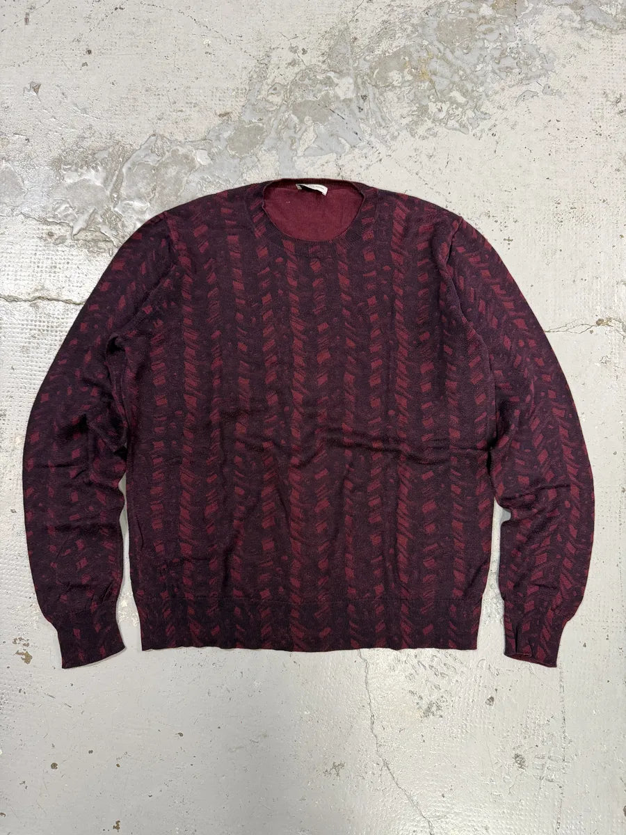 Dries Van Noten Red Bordeaux Contemporary Sweater GQRYRnj 0