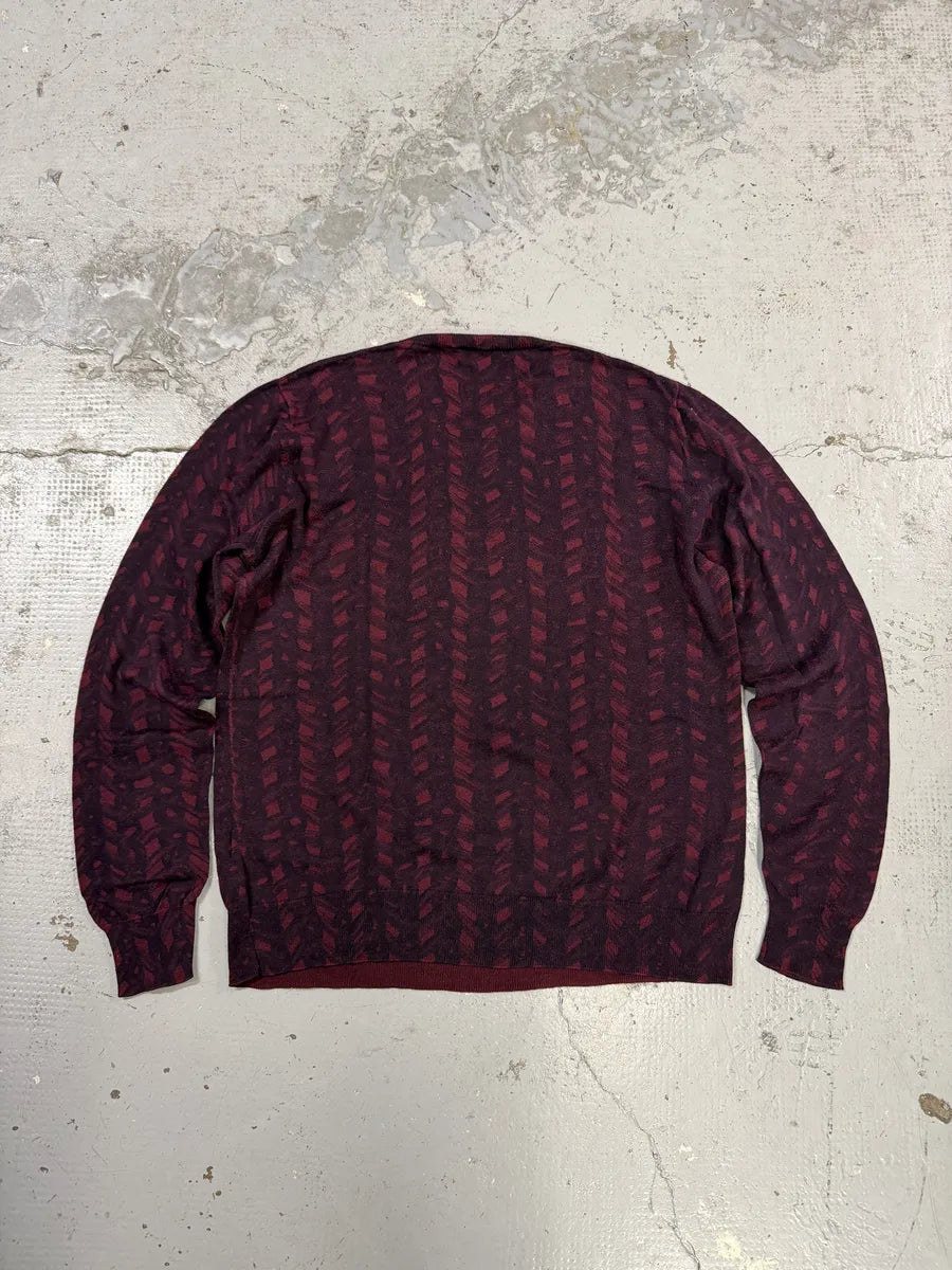 Dries Van Noten Red Bordeaux Contemporary Sweater GQRYRnj 1