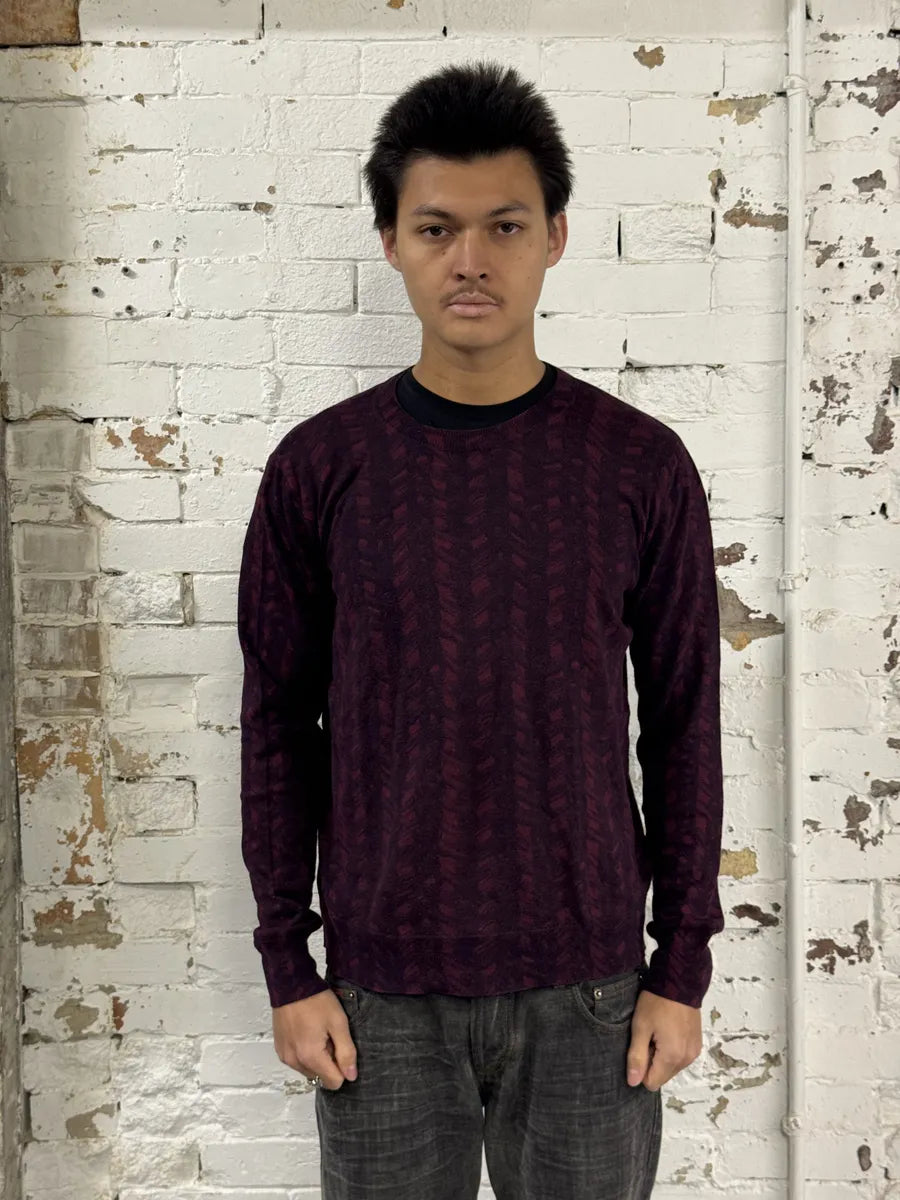Dries Van Noten Red Bordeaux Contemporary Sweater GQRYRnj 3