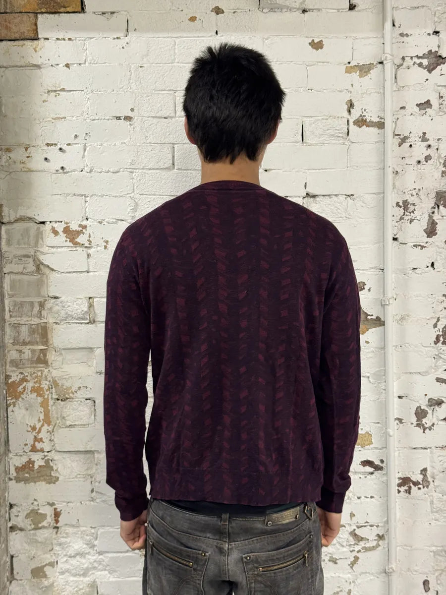 Dries Van Noten Red Bordeaux Contemporary Sweater GQRYRnj 4