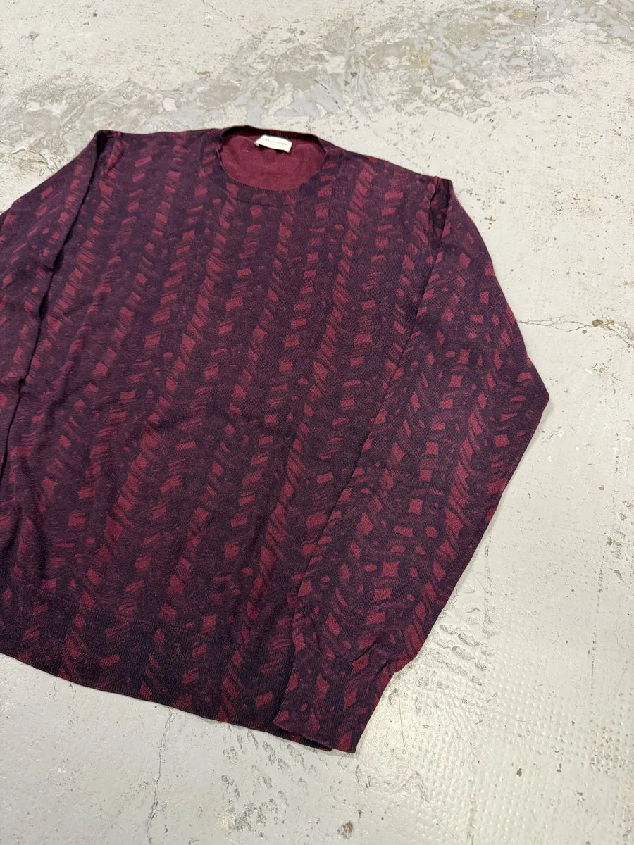Dries Van Noten Red Bordeaux Contemporary Sweater GQRYRnj 6