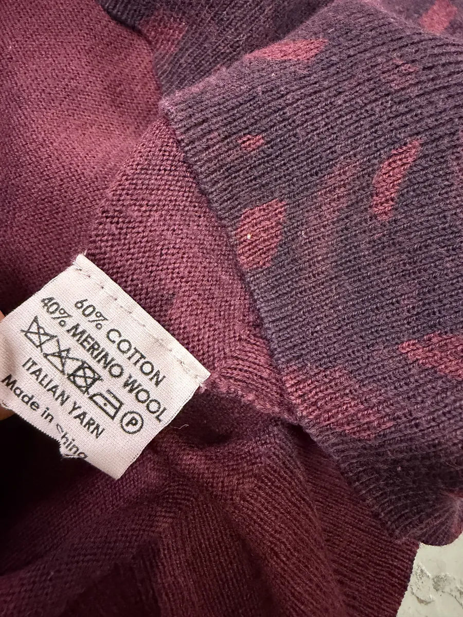 Dries Van Noten Red Bordeaux Contemporary Sweater GQRYRnj 7