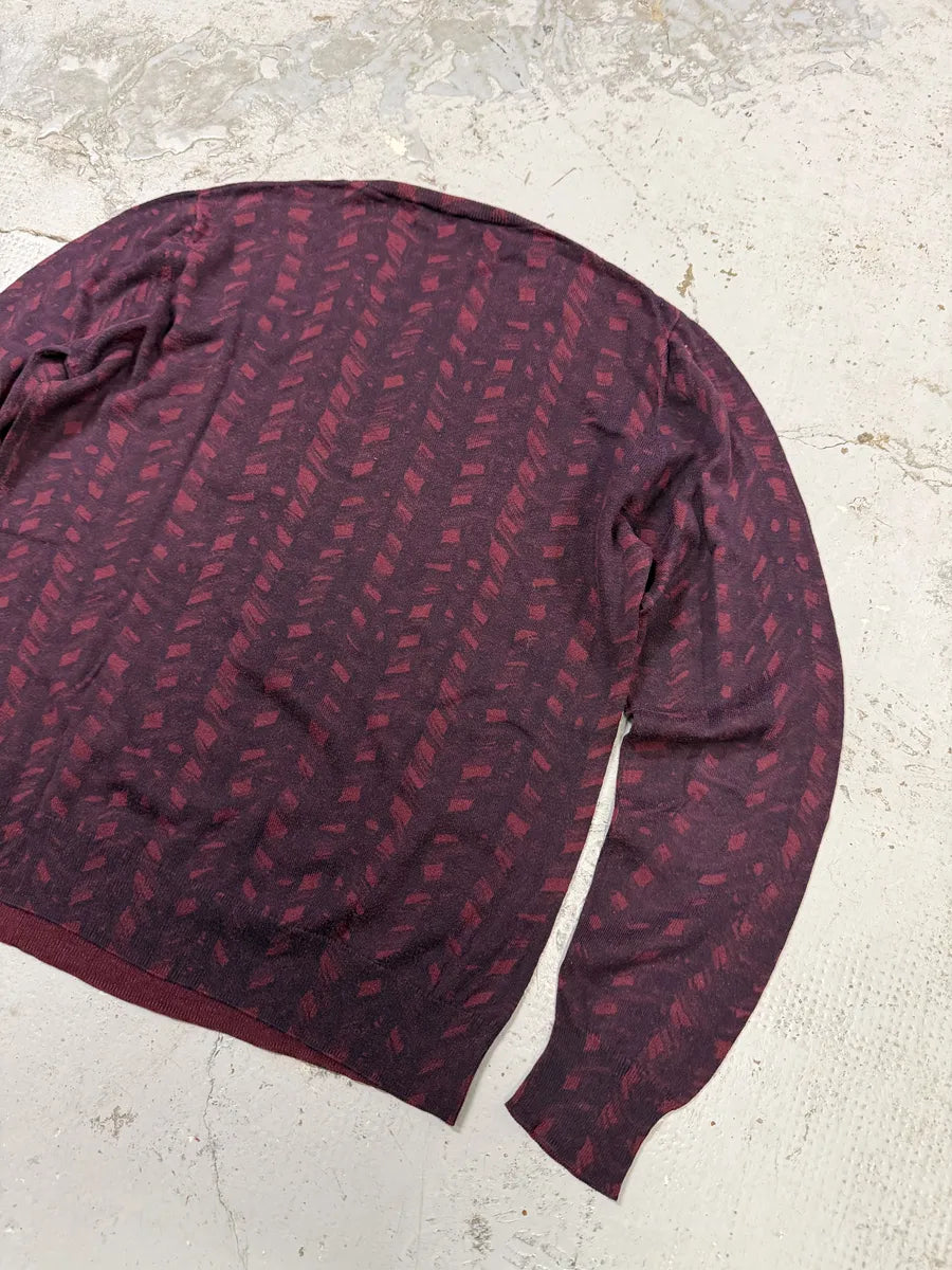 Dries Van Noten Red Bordeaux Contemporary Sweater GQRYRnj 8