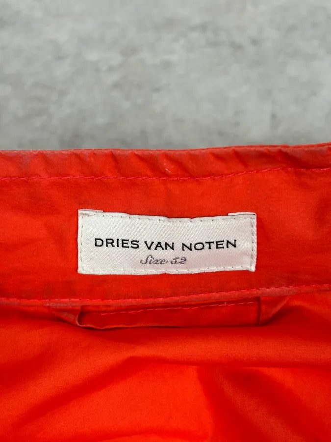 Dries Van Noten Red Striped Sleeve Windbreaker Jacket NEITWON 8