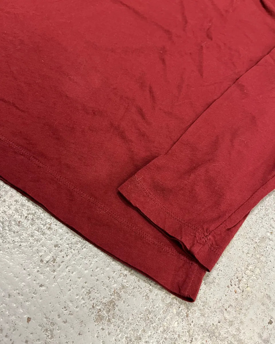 Dries Van Noten Red Embroidered Longsleeve T-Shirt GpqROYy 5